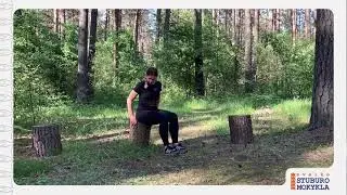 Kriaušinio raumens tempimas sėdint