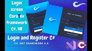 How to Make A Login And Register Screen With Design using C# and CaraTexFramework DesignUI | Part1