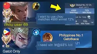 MY TEAM GOT HUMBLED WHEN I DO THIS FAKE WINRATE PRANK!! (they think i'm joking) - Mobile Legends