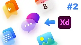 How to make Glassmorphic Icons | Episode 2 | Adobe XD