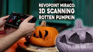 3D Scanning a Rotten Pumpkin with the Revopoint MIRACO all in one 3D Scanner