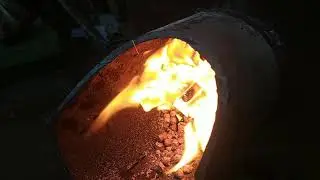 Моя первая пелетная горелка. My first pellet burner