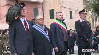 100 anni di Combattenti e Reduci a Monte San Vito, festa con i Bersaglieri