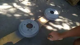 Replacement of rear brake pads Hyundai Matrix. Restoration of drums!!!