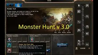 Drakensang Online - New updated Monster hunt July 2022 - progress bar & rewards