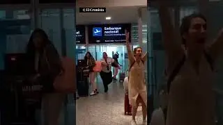 GOL de ARGENTINA en pleno aeropuerto: así festejó un GUARDIA de EZEIZA