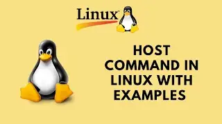 Host Command In Linux With Examples | Linux Command Line Basics Tutorials