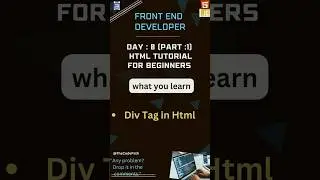 Master HTML with DIV Tag Secrets from a 10 Year Pro! #html #html5 #shorts