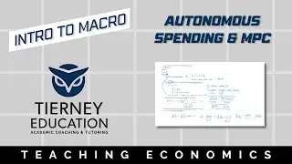 Calculating Autonomous Spending, Marginal Propensity to Consume, and the Multiplier