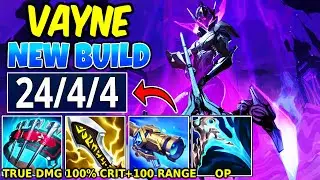 INSANE SEASON 16 VAYNE WITH NEW BUILD ~60,000 DAMAGE FULL CRIT - League of Legends