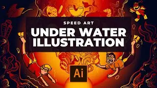 UNDER WATER Illustration | Speed Art #08