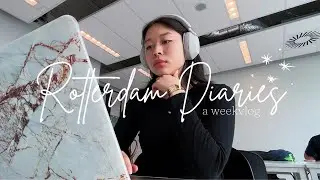 Living in Rotterdam Diaries: a weekvlog! Studying at Erasmus, hitting the gym & lunch with friends