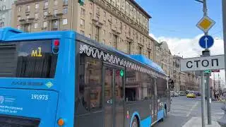 Автобус ЛиАЗ-5292.67(CNG)[2023г.в.] с маршрутом м1 ”Больница РЖД - м. Новаторская”