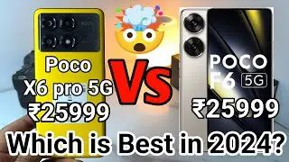 POCO F6 Vs POCO X6 Pro Detailed Comparison | Which is best under 30k? Heating issue, BGMI, Processor