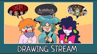 🌊DRAWING STREAM🌊 Epithet erased, TTRPG, Red stitch report, Ace Witch (Ft. @evojelly4609 and VELVET)