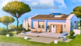 Vacation Minimalist Villa | No CC | The Sims 4 | Stop Motion