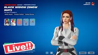 🔴 BLACK WIDOW FORTNITE ITEM SHOP LIVE Today! (Fortnite Chapter 5)
