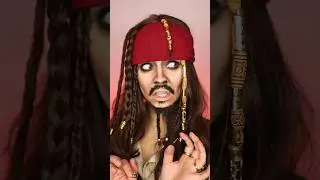 How do men have beards?! It's so itchy! JACK SPARROW #makeuptransformation