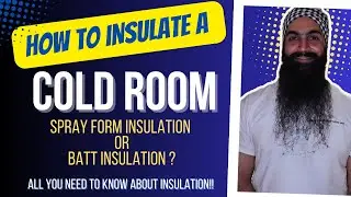 How to insulate a cold room | Spray form or Batt insulation | R-value | Canada| Brampton |
