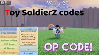 All New Codes in Toy SoldierZ! Roblox Toy SoldierZ New All Codes