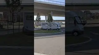 Parked clost to the centre of Szczecin - on my way to Caravan Salon Dusseldorf.