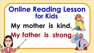 Online reading tutorial | Practice reading sentences | Learn how to read