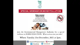 Knowledge Series 2021 - Special Webinar on Noise Pollution