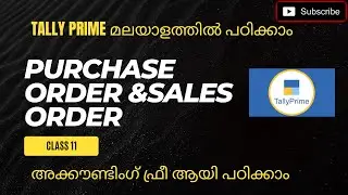 How to create Purchase order and sales order in Tally Prime | class 12