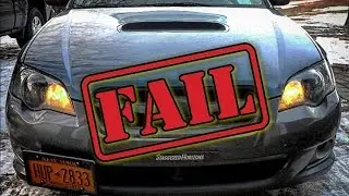 LED Headlight FAIL!! - Subaru Legacy GT [MUST WATCH Before Buying LED Bulbs]
