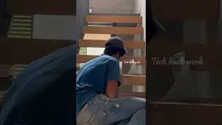 Simple Staircase Work With Wpc Board ​⁠ 