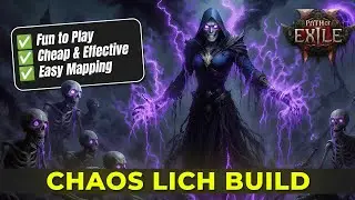 Path of Exile 2 Chaos Lich Build Guide - Fast Clear Speed & Boss Melter