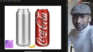 CocaCola Soda Can Mock-up Affinity Photo iPad tutorial with free Project file