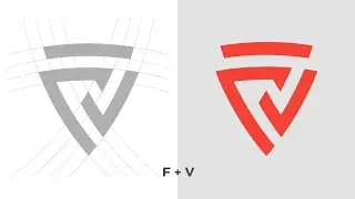 Pixellab Tutorial | F+V Monogram Logo | How To Design Monogram Logo With Bezier Tool In Pixellab