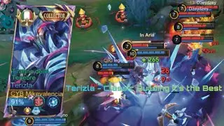 TERIZLA NEVER DIES 😈 0 Death Domination | MLBB