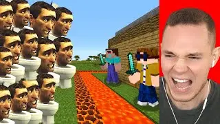 XXL SKIBIDI TOILET ARMEE vs OP BASE in Minecraft! 😨