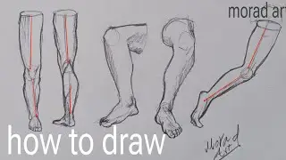 How to Draw Human Leg Step by Step for Beginners | Tutorial | Drawing Sketches