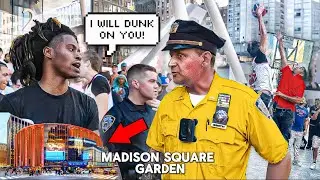 Dunking on RANDOM Knicks Fans During Game 7! (KICKED OUT!)