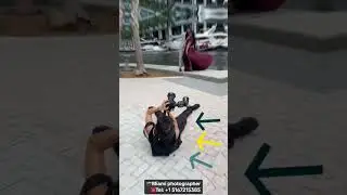Why photographer lay down on the floor? Miami engagement photographer Tel: +1 5167215385