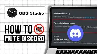 How To Mute Discord On Obs (Step By Step)