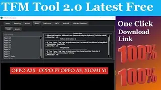 Oppo A3s A5 A7 F9 A83 Realme 1/2 Pro Samsung Frp Pattern Unlock tool TFM Tool
