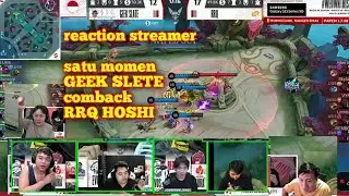 reaction streamer RRQ vs geek slete