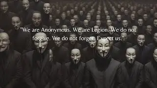 We are Anonymous. We are Legion. We do not forgive. We do not forget. Expect us.