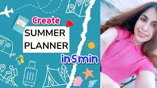 Your Best Summer with creating a Planner in Just 5 Minutes!☀️🏝️
