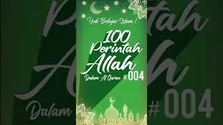 Perintah  Ke 4 Allah Ta'ala Kepada Umat Manusia :  Jangan Sombong dan Congkak !
