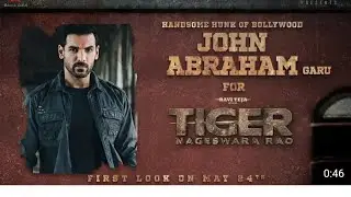 John Abraham For Tiger Nageswara Rao |Ravi Teja | Vamsee |🚩🚩💪💪💪