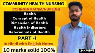 COMMUNITY HEALTH NURSING GNM-1 Unit 1 Health