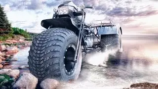 Homemade amphibious all terrain vehicle Vasugan 3x3WD