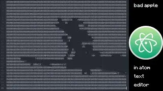 bad apple in atom text editor