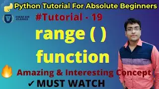 range function in python | Python range function with example | python tutorial for beginners