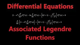 Associated Legendre Functions | Differential Equations